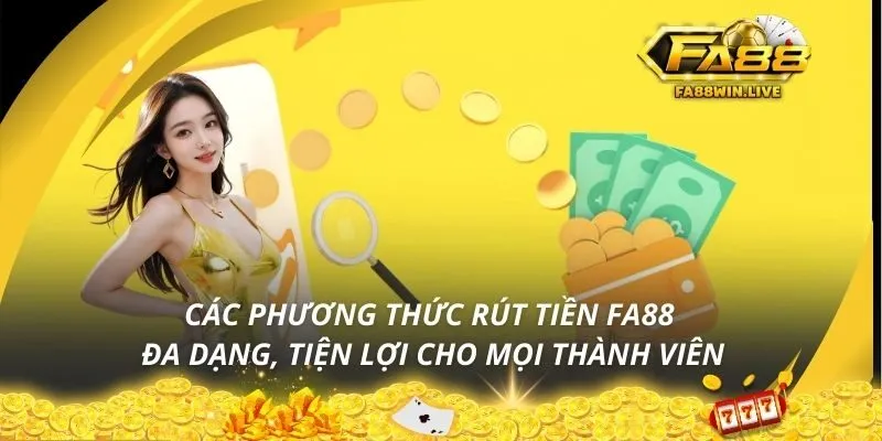 Các phương thức rút tiền Fa88 đa dạng, tiện lợi cho mọi thành viên
