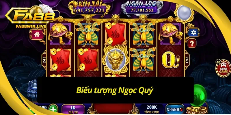 Các biểu tượng ở kho tàng Ngũ Long Fa88