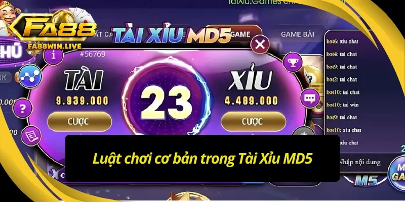 Luật chơi cơ bản của Tài Xỉu MD5 